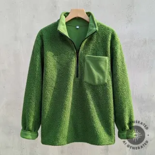 Fleece TEDDY DOUBLE SIDED green