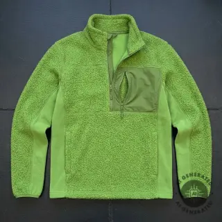Fleece TEDDY DOUBLE SIDED green