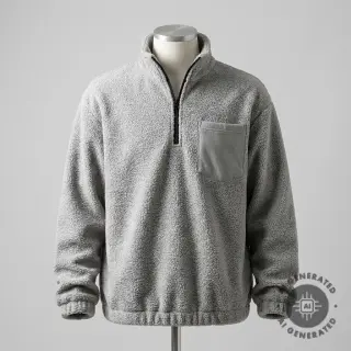 Fleece TEDDY DOUBLE SIDED light grey