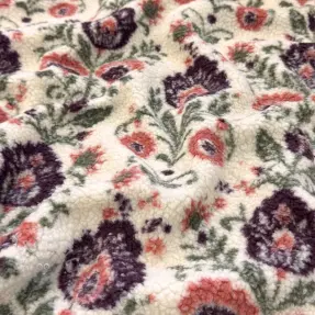 Coat fabric TEDDY JACQUARD Pretty mix design F