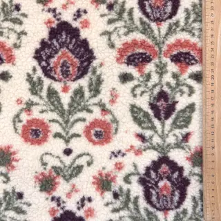 Coat fabric TEDDY JACQUARD Pretty mix design F