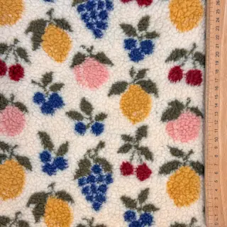 Coat fabric TEDDY JACQUARD Pretty mix design E