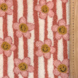 Coat fabric TEDDY JACQUARD Pretty mix design D