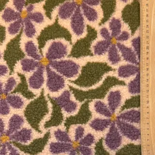 Coat fabric TEDDY JACQUARD Pretty mix design B