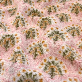 Coat fabric TEDDY JACQUARD Pretty mix design A