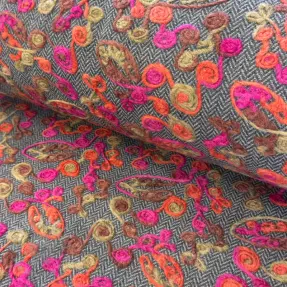 Coat fabric WOOL Retro