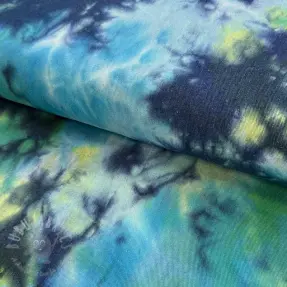 JEANS TIE DYE HEAVY lime cream