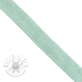 Bias binding elastic glitter 20 mm mint