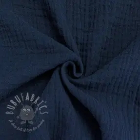 Double gauze/muslin navy