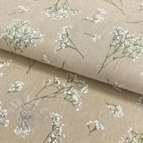 Decoration fabric Linenlook Florist elegant