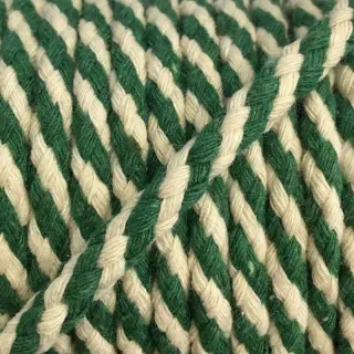Cotton cord 5 mm green ecru