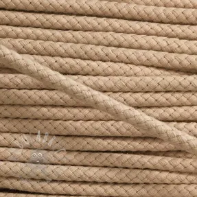 Cotton cord 8 mm beige