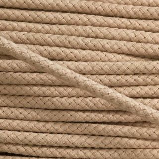 Cotton cord 8 mm beige
