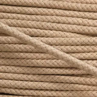 Cotton cord 8 mm beige
