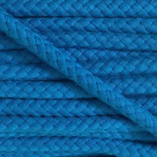 Cotton cord 8 mm blue
