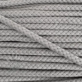 Cotton cord 8 mm light grey