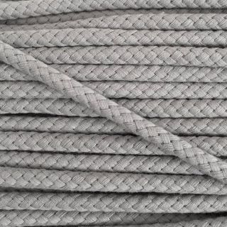 Cotton cord 8 mm light grey