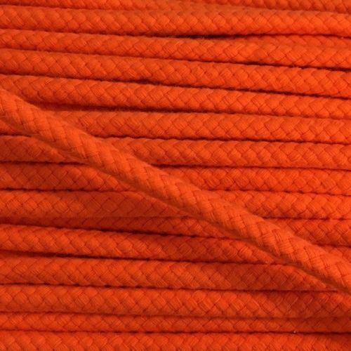 Cotton cord 8 mm orange