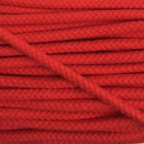 Cotton cord 8 mm red