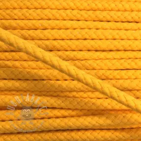 Cotton cord 8 mm yellow