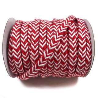 Cotton cord twisted red