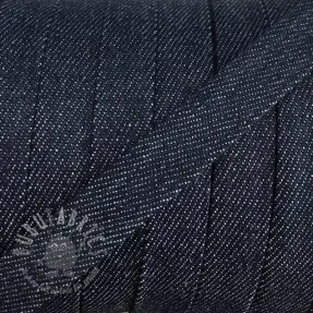 Cotton cord flat 15 mm Denim navy