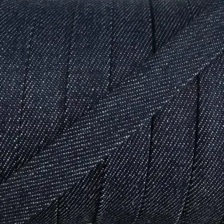 Cotton cord flat 15 mm Denim navy
