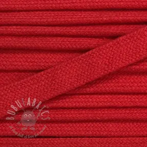 Cotton cord flat 13 mm red