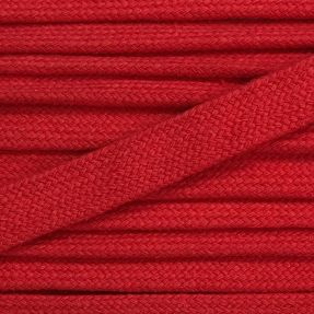 Cotton cord flat 17 mm red
