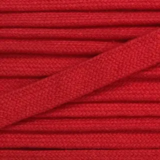 Cotton cord flat 13 mm red