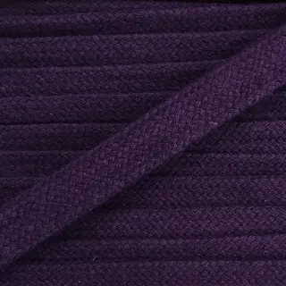 Cotton cord flat 13 mm purple