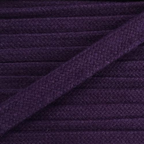 Cotton cord flat 17 mm purple