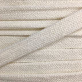 Cotton cord flat 13 mm cream