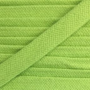 Cotton cord flat 13 mm lime