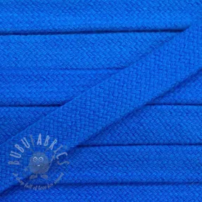 Cotton cord flat 13 mm blue