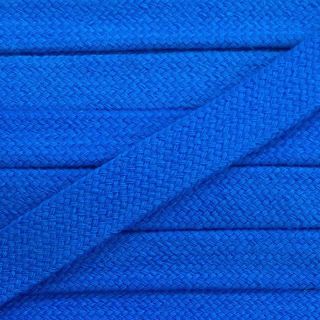 Cotton cord flat 13 mm blue