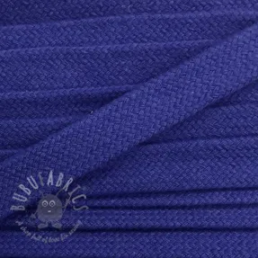 Cotton cord flat 13 mm dark blue