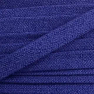 Cotton cord flat 13 mm dark blue