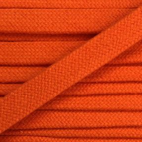 Cotton cord flat 13 mm orange