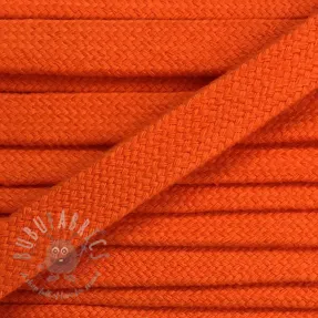 Cotton cord flat 13 mm orange