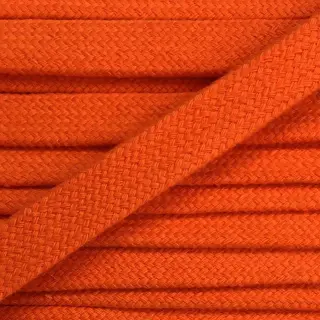 Cotton cord flat 13 mm orange