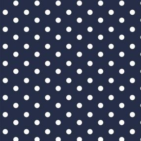 Cotton fabric Dots navy