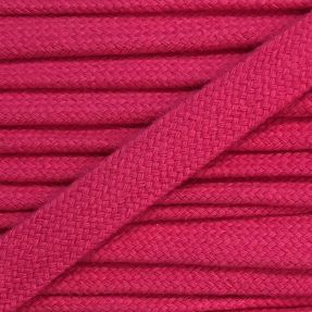 Cotton cord flat 13 mm dark pink