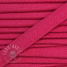 Cotton cord flat 13 mm dark pink