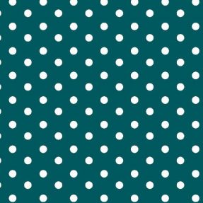 Cotton fabric Dots petrol