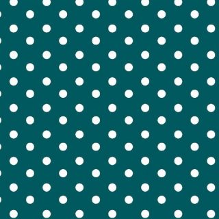 Cotton fabric Dots petrol