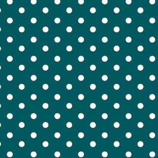 Cotton fabric Dots petrol