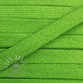 Cotton cord flat 13 mm green