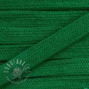 Cotton cord flat 13 mm dark green