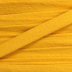 Cotton cord flat 13 mm yellow